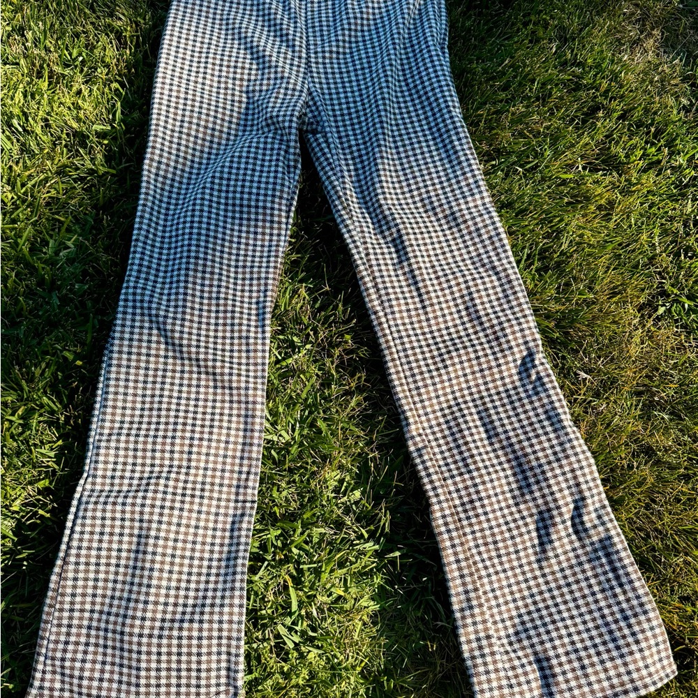 RSQ Checkered Flare Jeans